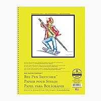 Vista 7 de Bee Paper Company Bloc de bocetos para bolígrafo, 3.5 x 5.5 pulgadas