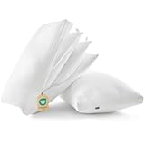 Adjustable Layer Bed Pillows for Sleeping - Luxury&comma; Fluffy Queen Pillows Set of 2&comma; Assemblable Firmness & Height with 100&percnt; Cotton Cover&comma; Machine Washable for Back&comma; Stomach or Side Sleepers