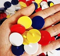 Vista 3 de Adhere Marcadores de pelota de golf, 50 unidades, 100 unidades, marcador de bola de posición de plástico, tamaño cuarto, 0.94 pulgadas, marcador