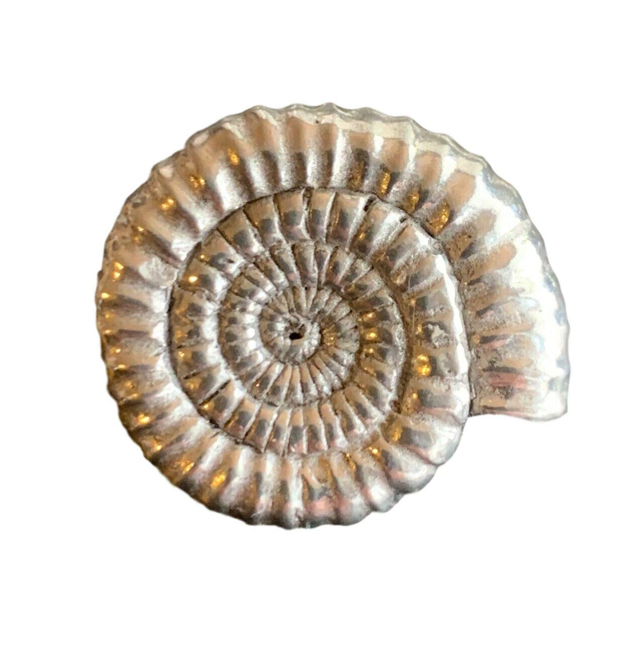 Smartbadge® Ammonite Fossil Handmade Pewter Lapel Pin Badge + 59mm Button Badge