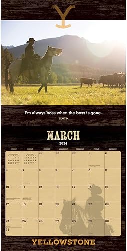 Miniatura 3 de Calendar Ink, Calendario de pared Yellowstone TV 2024