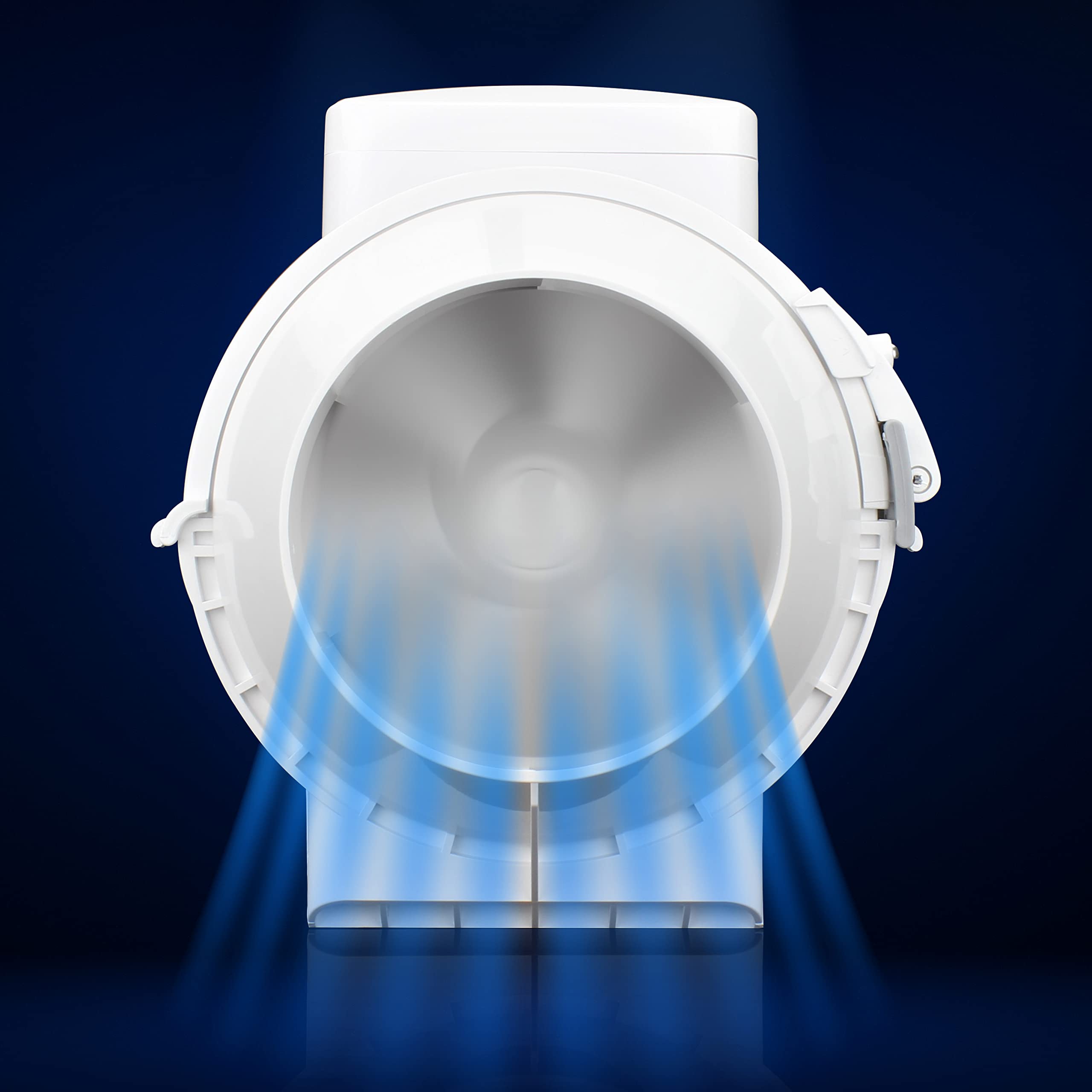 4 inch Loft Mounted Inline Shower Ceiling 100mm in Line Bathroom