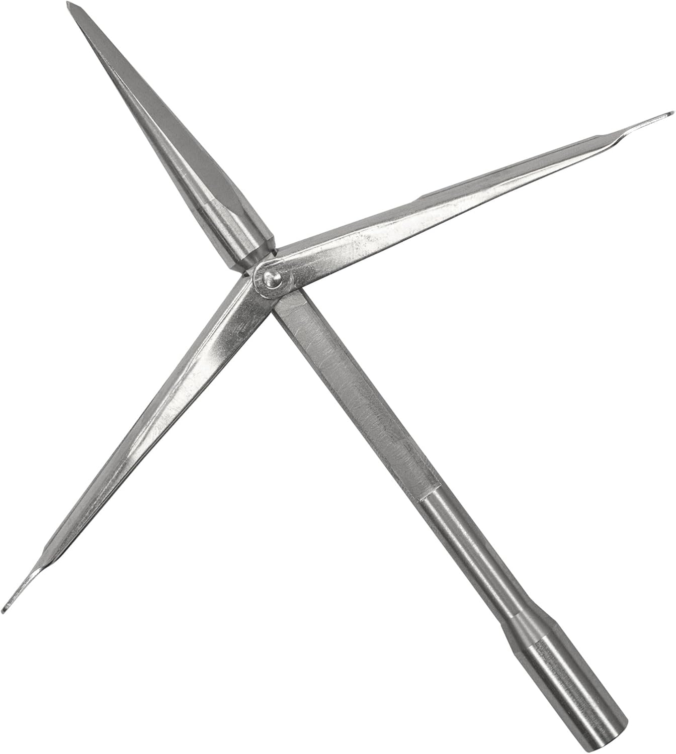 Palantic 7mm Tricuspid Spearfishing Speartip 6" Stainless Steel Tip – Durable Anti-Corrosion Replacement for Winter Spearfishing and Ice Fishing Hunting and Underwater Adventures