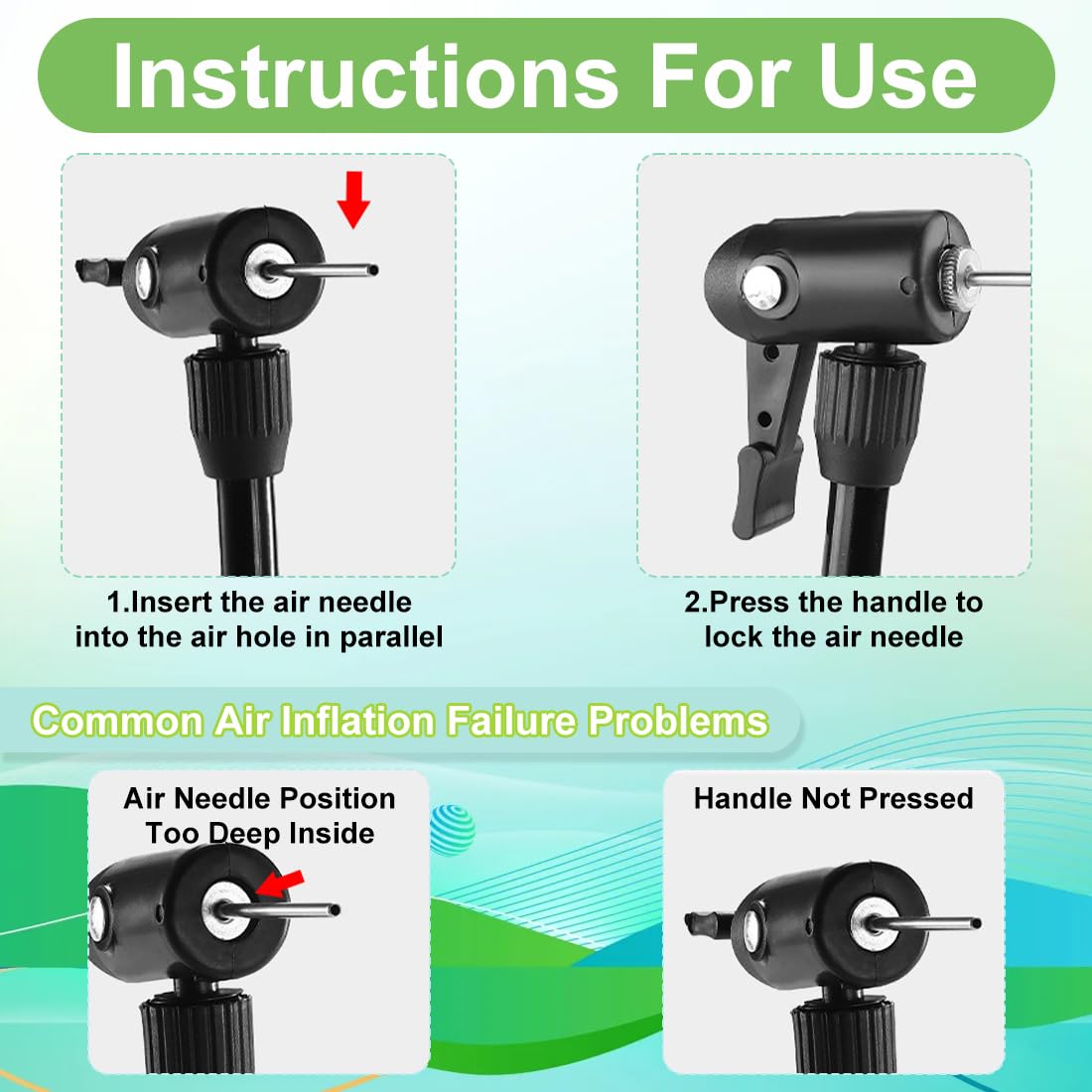Pompe à Pied Portable pour Vélo Haute Pression pour Tous Vélos, Course, E-Bike, VTT