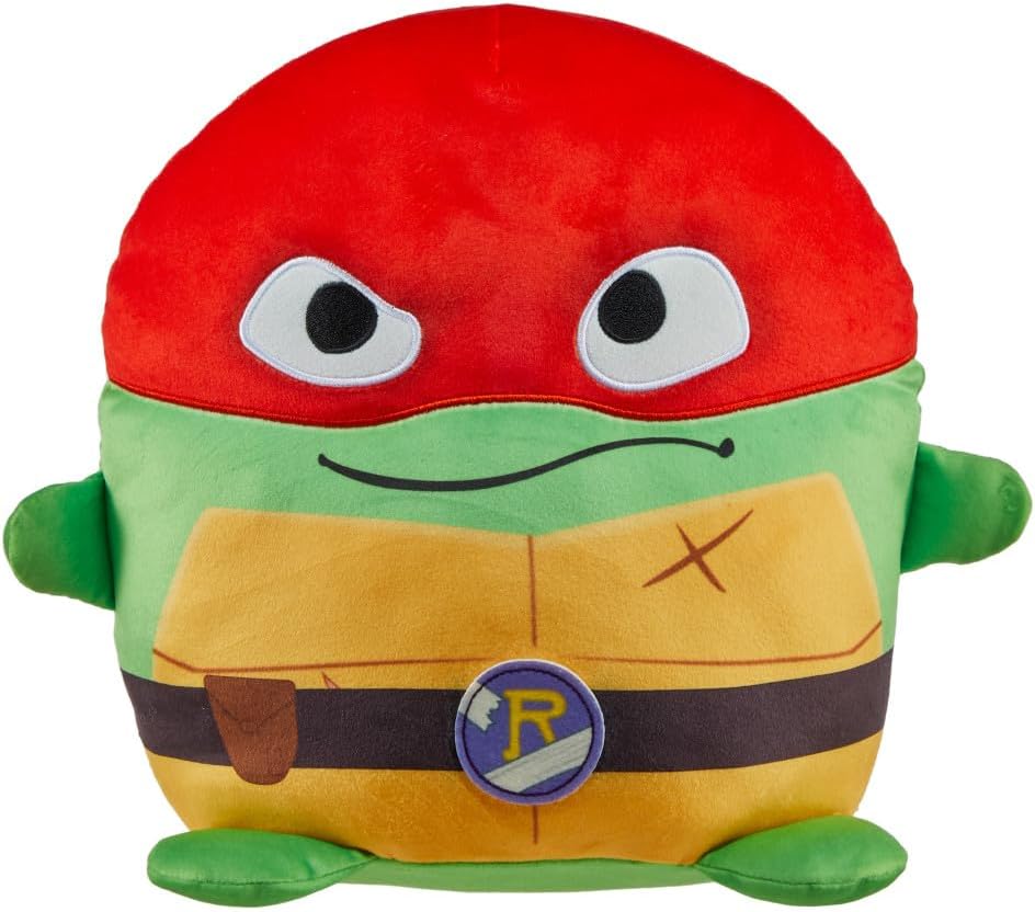 Mattel Teenage Mutant Ninja Turtles: Mutant Mayhem Cuutopia Plush Toy, 10-Inch Raphael Kawaii-Style Soft Figure, Orange Masked Mikey Collectible