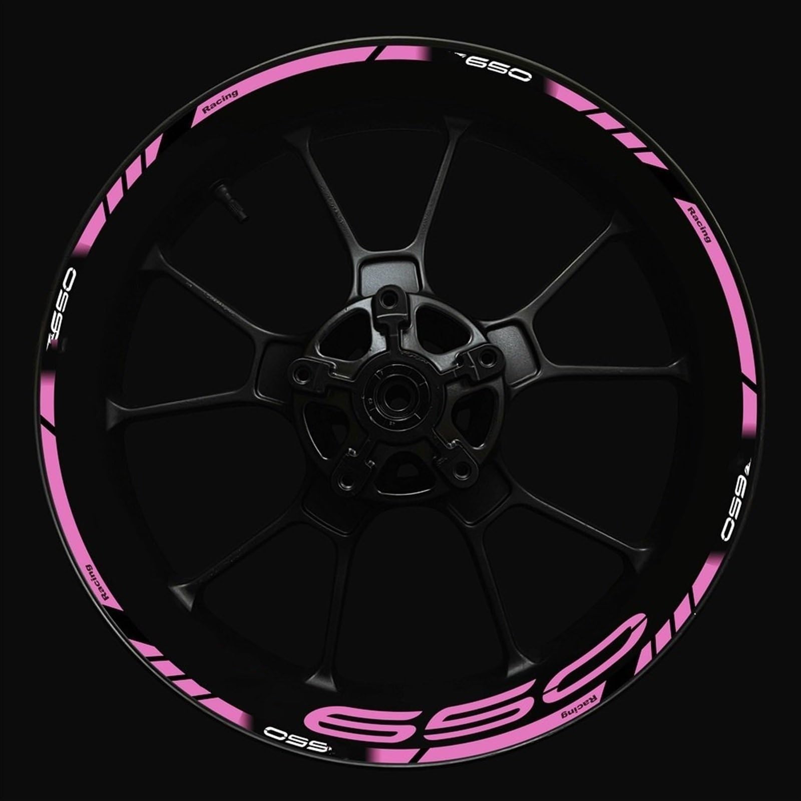 Front and Rear Wheel Hub Decal Set Improved Decoration for Kawasaki Z650 Motorcycle Z 650 Rim Stickers Decorative(Color23)