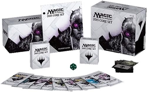 Magic: The Gathering - 2015 Core Set / M15 - Paquete de grasa sellada (9 paquetes de refuerzo y más)