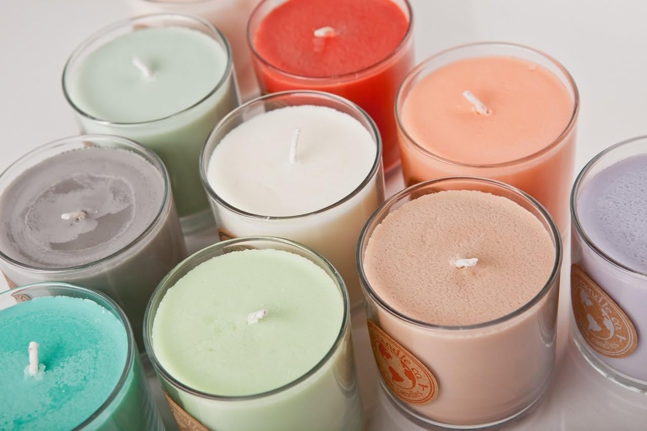 【キャンドル】特大 Amazon.co.jp: ECO CANDLE CO. リサイクルキャンドル ラベンダー