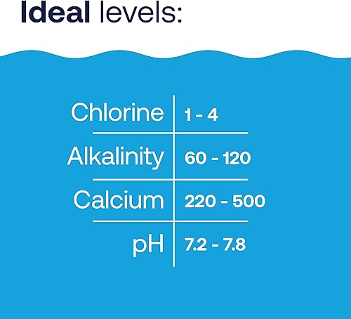 Miniatura 6 de HTH 1275 Kit de prueba de 6 vías para el cuidado de piscinas, probador químico de agua para piscinas, 100 pruebas