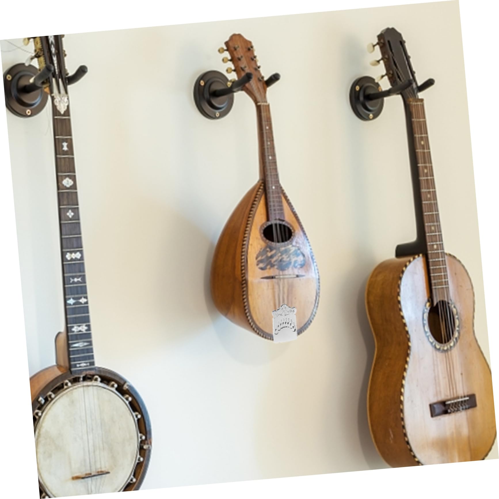 VICASKY 4sätze Mandolinen-saitenhalter Saiter Chromfarben Hochwertiges Ersatzteil Einfache Installation Für Mandolinen-zubehör Für Musiker Und Instrumentenliebhaber