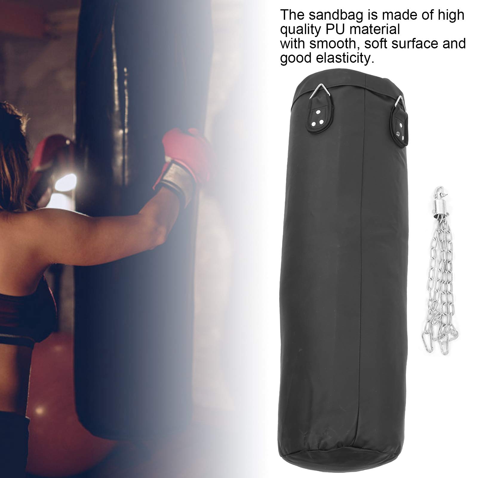 Sacco da boxe, Sacco da boxe Attrezzatura da allenamento Muay Thai Kickboxing Arti marziali Sacco pesante Set da boxe Sacchi da boxe per allenamento della forza