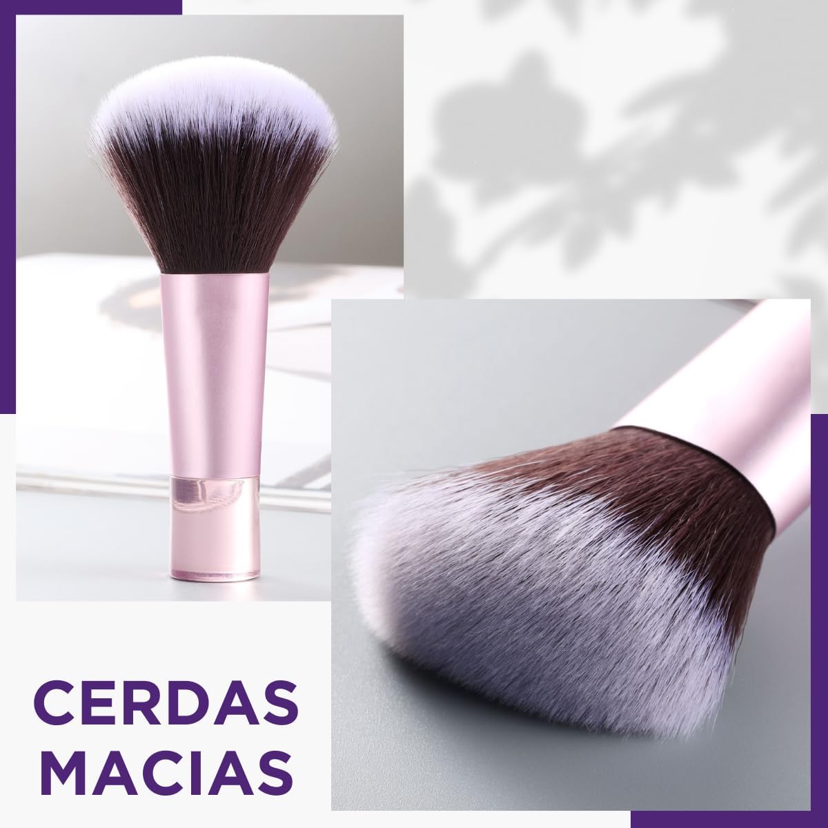 Kit 10 Mini Pincéis de Maquiagem com Estojo Cerdas Sintéticas Macias, Portátil e Completo para Base, Pó, Blush, Corretivo e Sombras – Para Viagem Travel Size Ideal para Presente, Uso Diário e Adolescentes - PREMIUM