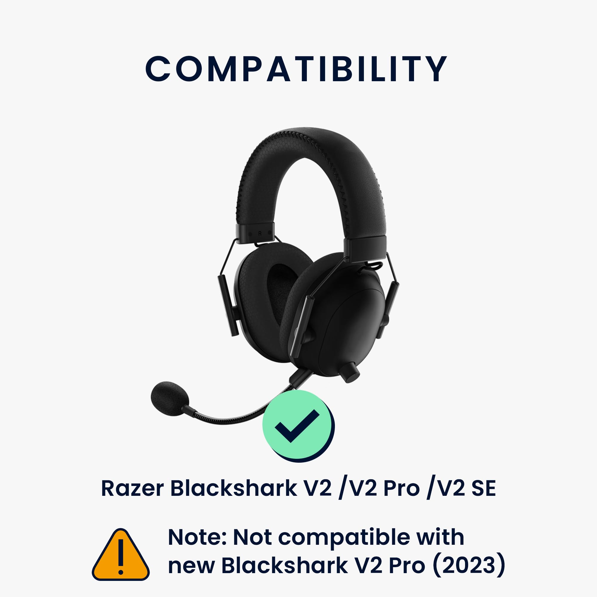 Amazon | kwmobile Razer Blackshark V2 / V2 Pro / V2 SE対応 交換用 