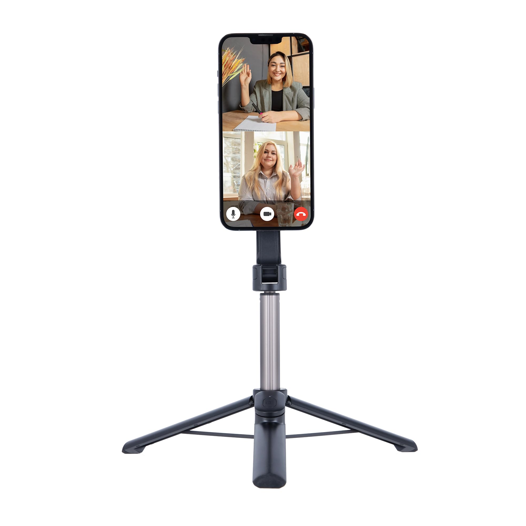 Rollei Magnetic Smartphone Selfie Tripod: pratico mini treppiede con attacco MagSafe®* e scatto remoto. Versatile come treppiede o bastone selfie