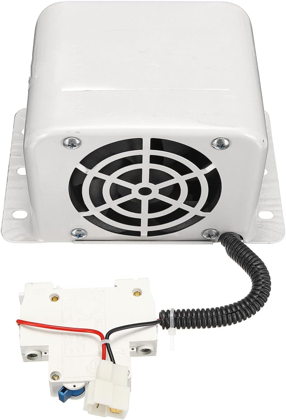 12 / 24V 600 / 800W ventiladores de calefacción de coche calentador eléctrico calentador de calefacción de invierno parabrisas asiento ventana desempañador desempañador camión RV barco(Color:24V