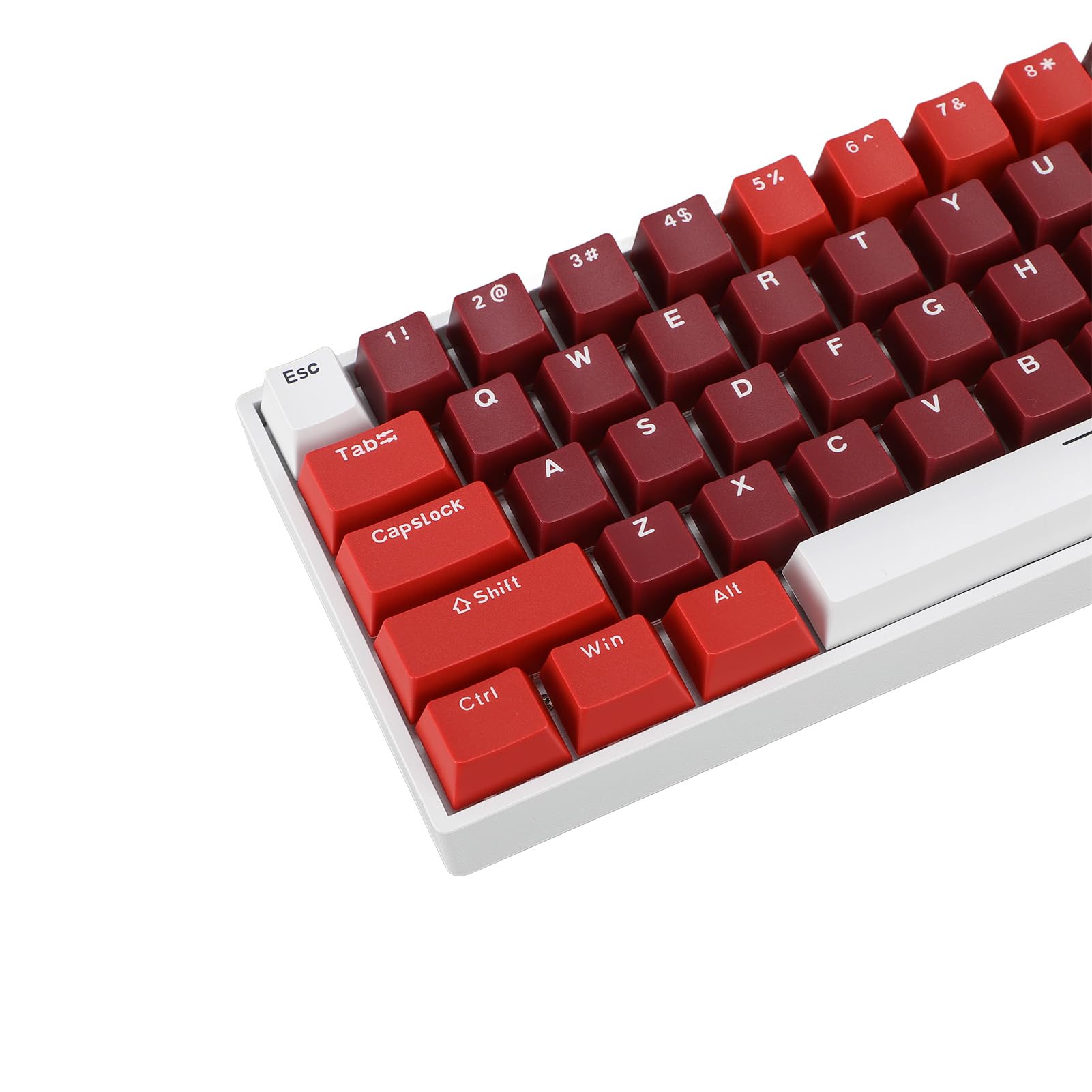 Bewinner Teclado Mecánico con Cable de 68 Teclas, Teclado Mecánico para Juegos Retroiluminado RGB con Interruptor Rojo, Ergonómico para Computadora con Puerto USB, Cable Tipo C, Múltiples