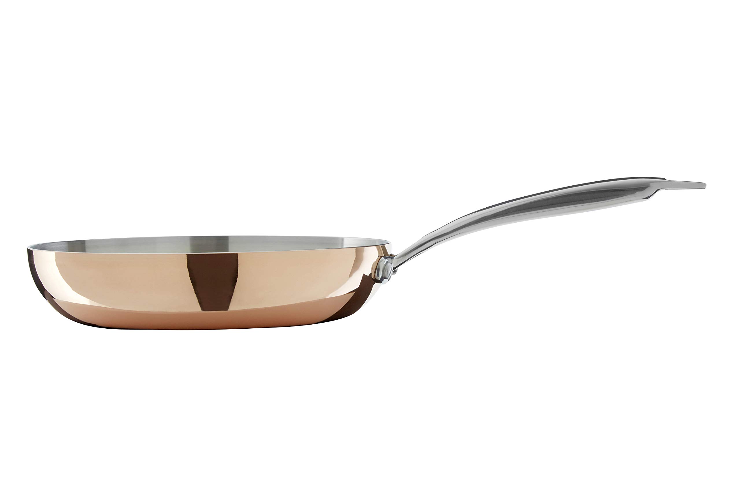 Premier Stainless Steel Housewares Minerva Frying Pan, Copper Finish, Professional Cookwear, 24Cm