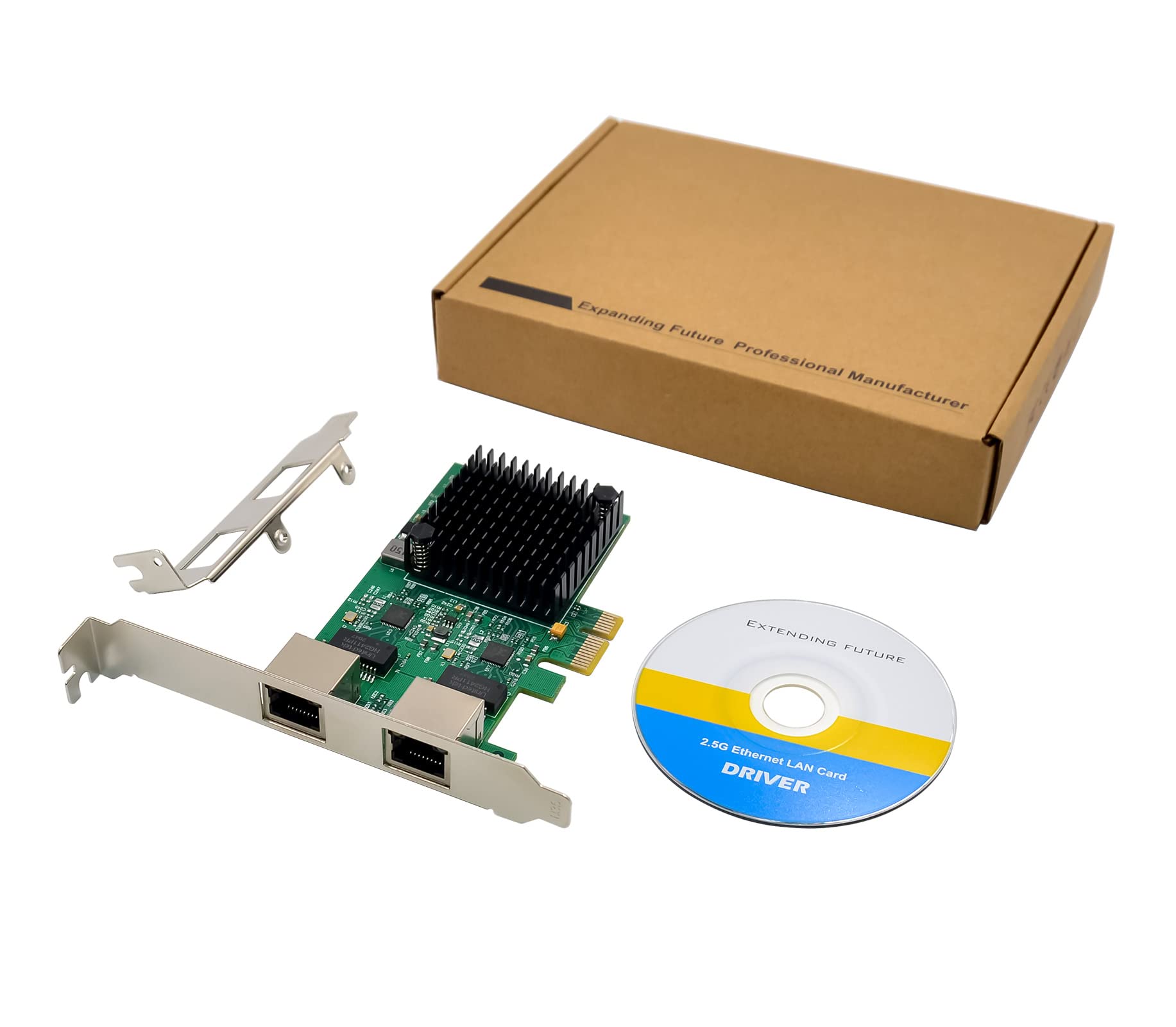 Scheda di rete PCIe RTL8125B 2.5GBase-T a doppia porta 2500/1000/100Mbps PCI Express Gigabit Ethernet Scheda NIC Controller LAN RJ45