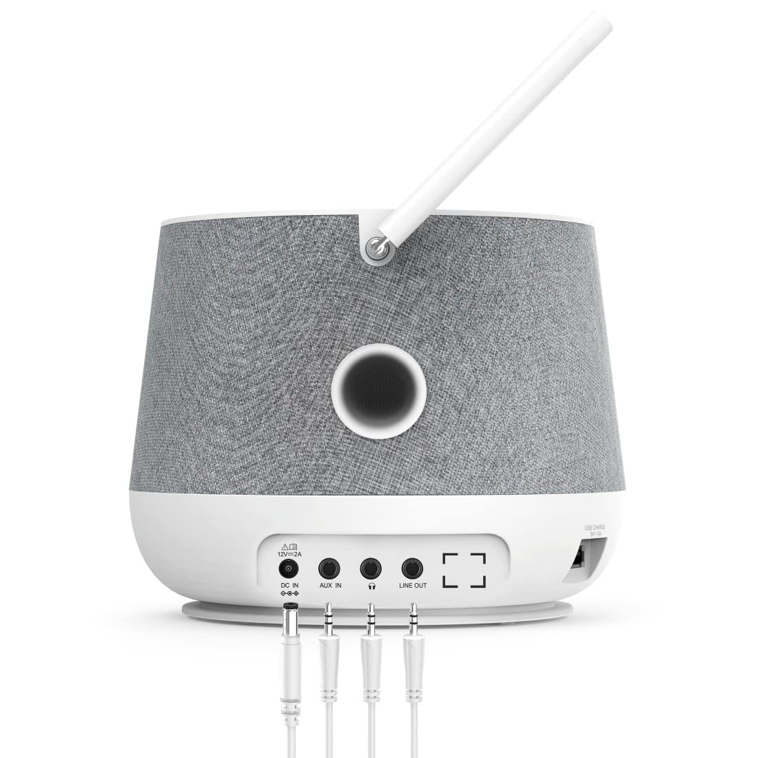 Hama DAB+ Digitalradio Internetradio (Smart Radio mit 2-Wege-Lautsprecher & Handy-Ladefunktion, WLAN/DAB/DAB+/FM, Bluetooth/Spotify Streaming, Stationstasten, Radio-Wecker, App) Weiß