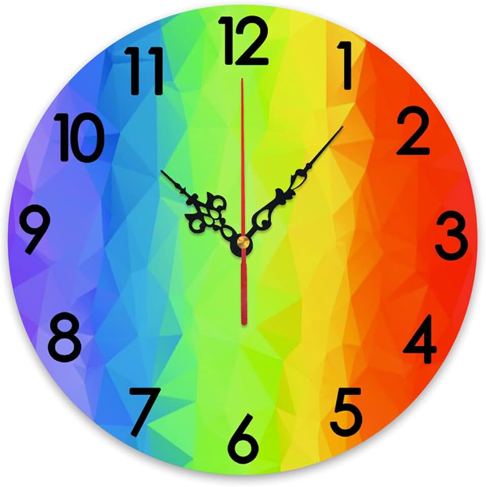 horizontal wall clock