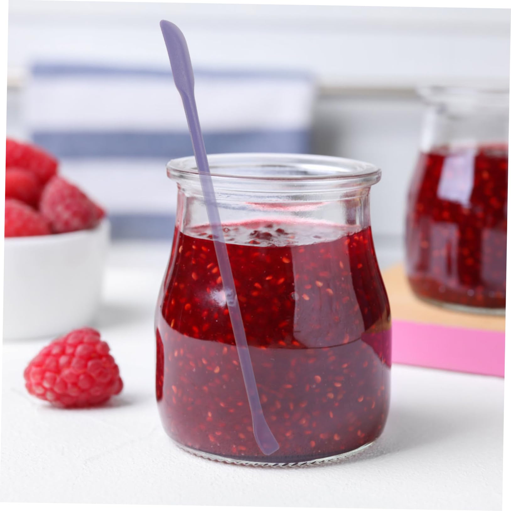 Didiseaon 3pcs Mini Silicone Makeup Spatula Set Face Spatula for Cosmetics Double-ended Beauty Tool