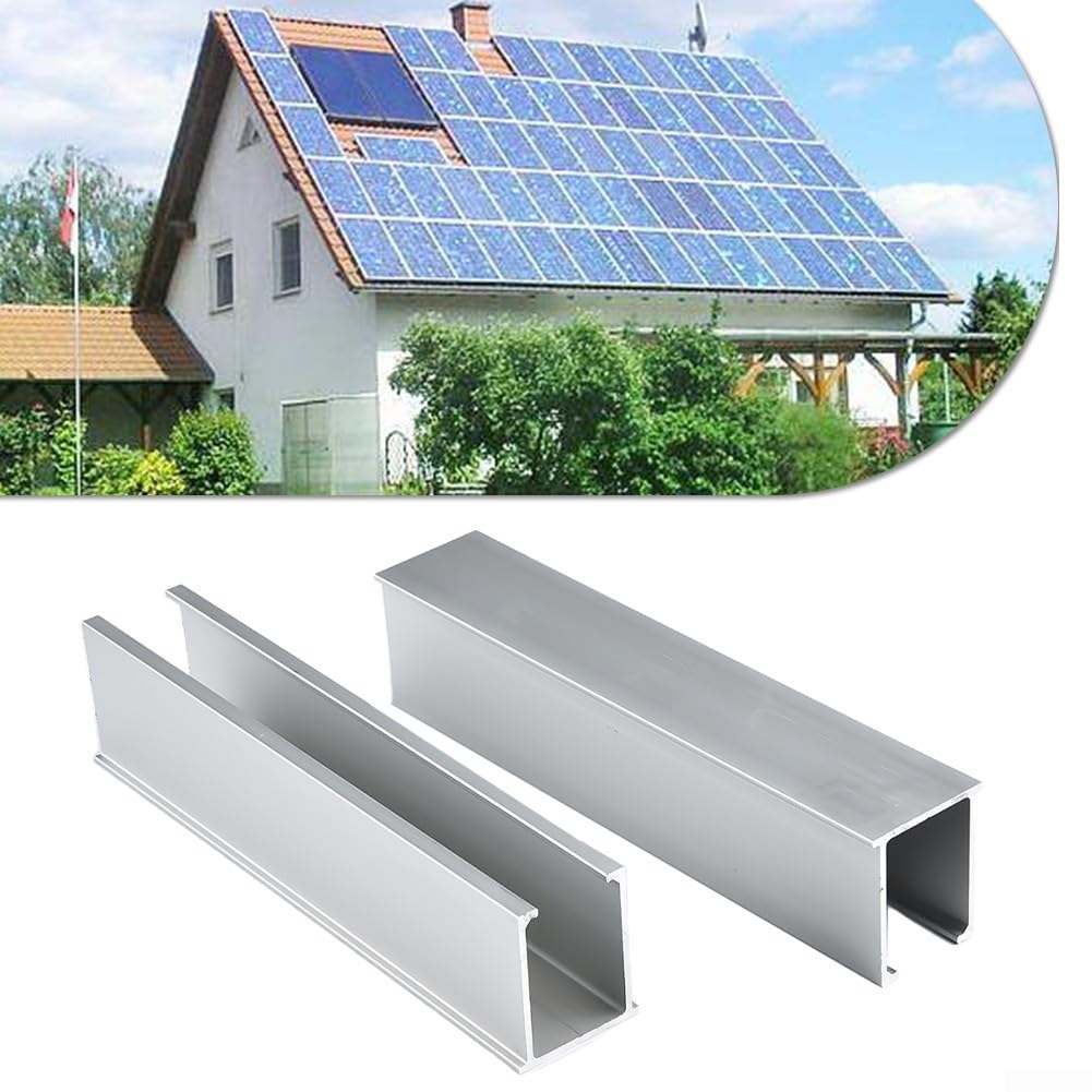 PV Support solaire Rail 20 cm Toit plat Borne d'extrémité (Set 3 (pour 30 mm))