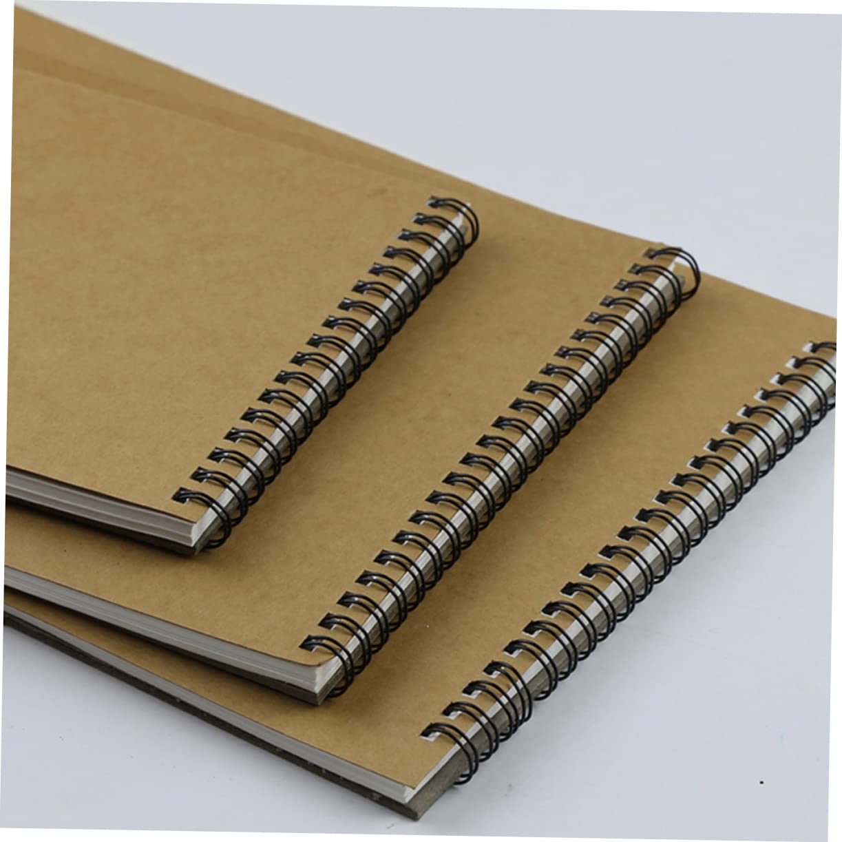 Cahier de Dessin Croquis Papier Kraft A5, 4 Pièces Portable