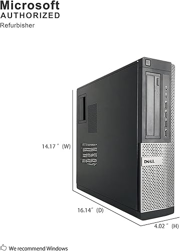 Miniatura 4 de Dell Computadora de sobremesa Optiplex 9010, Intel Core i5 3.2 GHz, 16 GB de RAM, 1 TB SATA HDD, teclado y ratón, Wi-Fi, HDMI, DVD-ROM, Windows 10