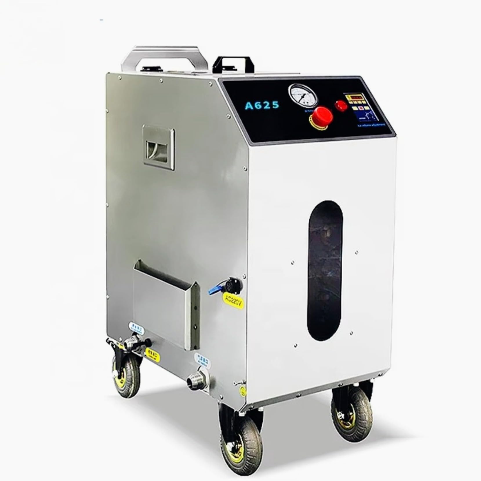 Máquina de limpieza de hielo CO2, lanzador portátil de hielo seco para preparación de superficies | El pelacables neumático de alta presión prepara piezas de metal para soldar e imprimar sin residuos de medios de grano.