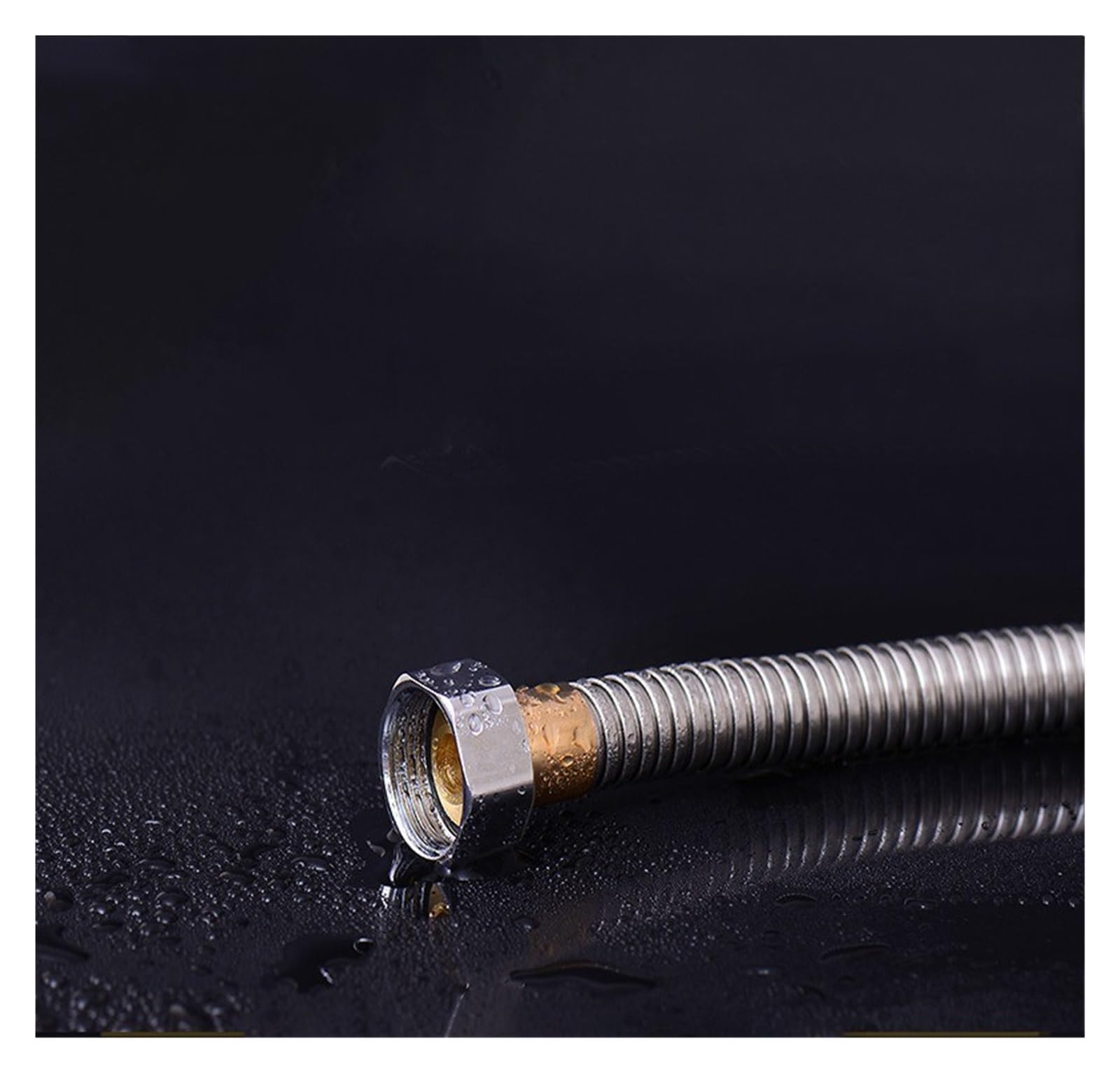 5 m 304 Edelstahl Duschschlauch Wasserhahnschlauch Flexibler Duschschlauch Dickes Silikon Badezimmer 3 Meter Duschschlauch (Color : Titanium, Size : 3m)