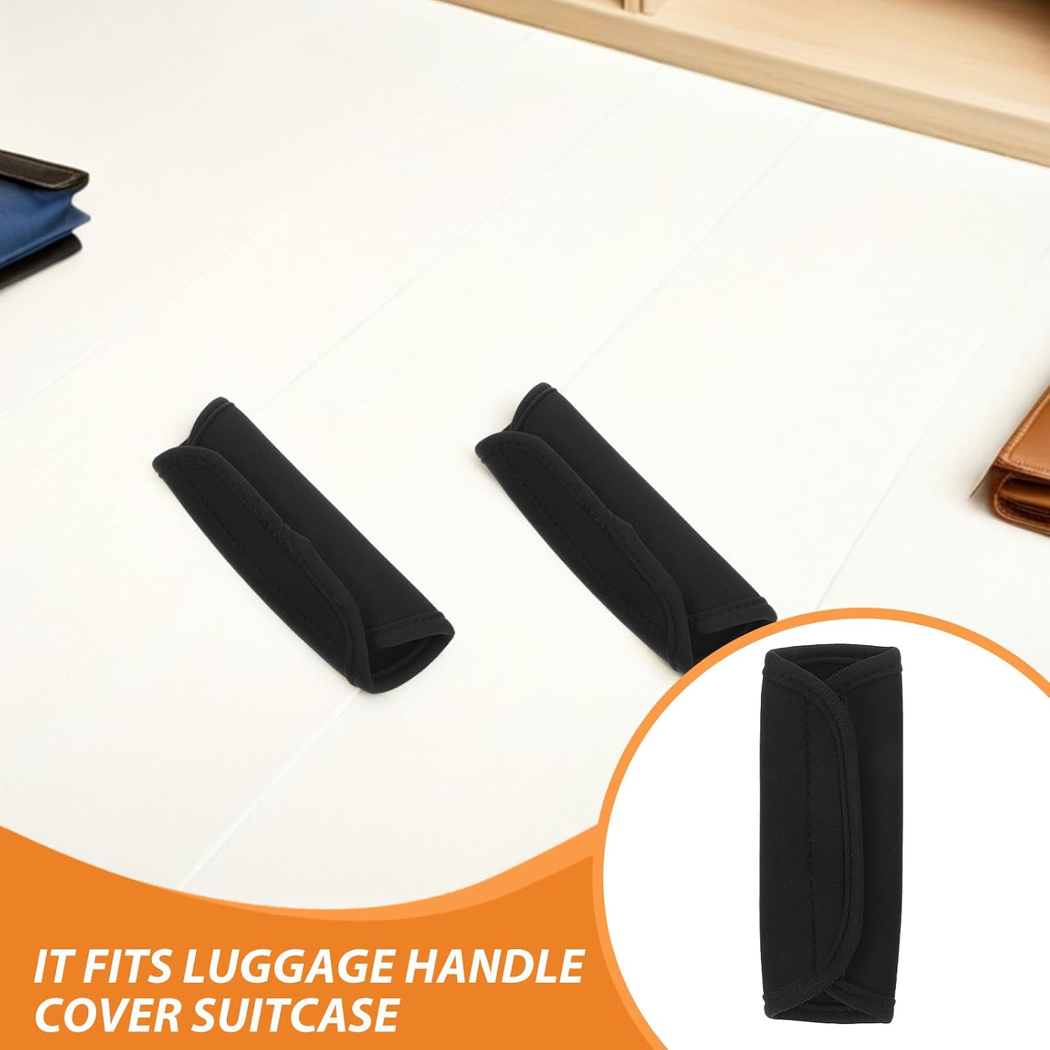 6pcs Luggage Handle Protector Neoprene Wrap Detachable Soft Cover image 3