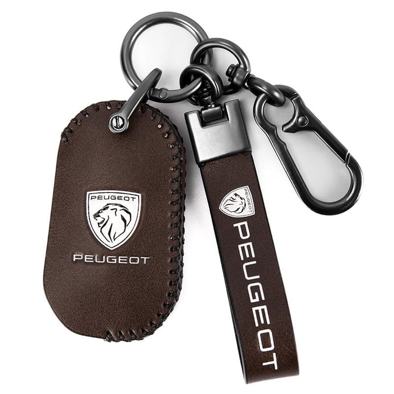 Porte-clés Voiture Peugeot Avec Logo - Compatible 3008, 2008, 208, 108, 5008... Cadeau Idéal Pour Conducteur