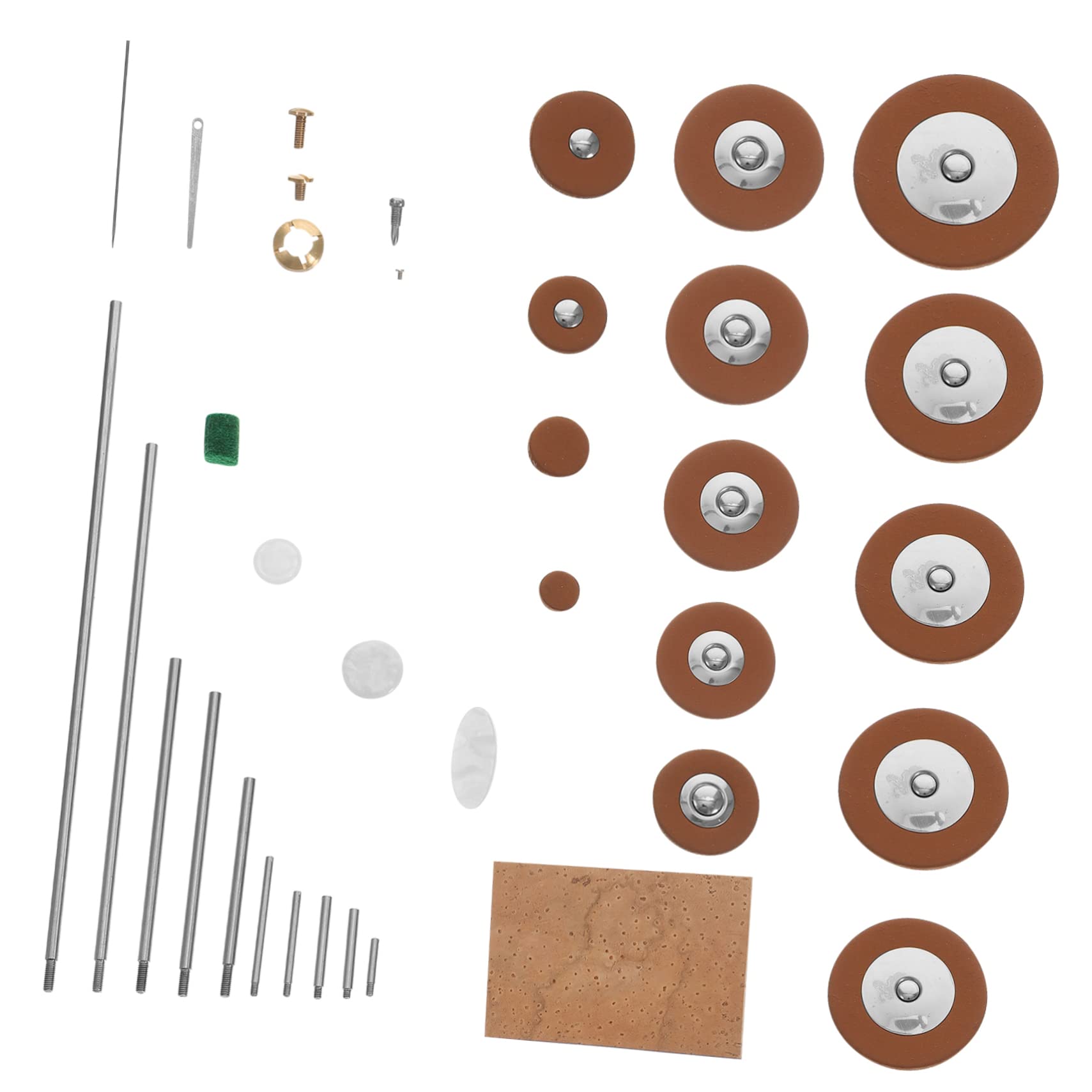 TOYANDONA Kit di Riparazione per Sassofono Alto Viti, Molle e Pezzi di Ricambio in Metallo e Plastico, Facile da Sostituire per Musicisti Sax