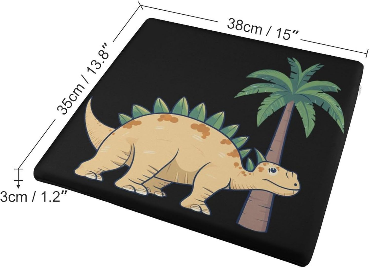 Dinosaur Floor Pillow Meditation Yoga Cushion Square Chair Cushion Pillows Seating for Adults