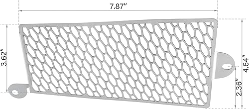 Miniatura 2 de TCT-MOTORPARTS Cubierta protectora del refrigerador de aceite de la parrilla del radiador para Softail Fat Boy Sport Glide 18 en adelante