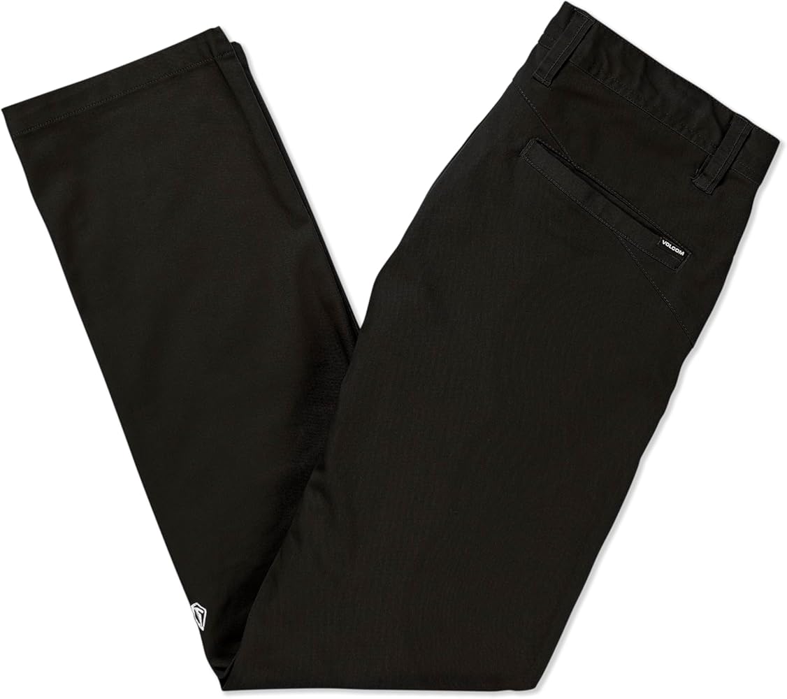Volcom Men's Frickin Modern Fit Stretch Chino Pant Black at Amazon
