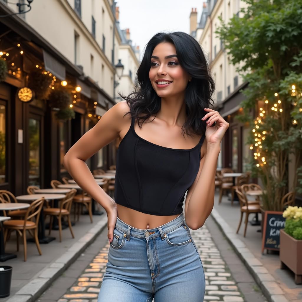 Womens Corset Bustier Crop Tank Tops 2024 Adjustable Spaghetti Strap Open Back Boned Sleeveless Club & Night Out Bodyshaper - Image 2