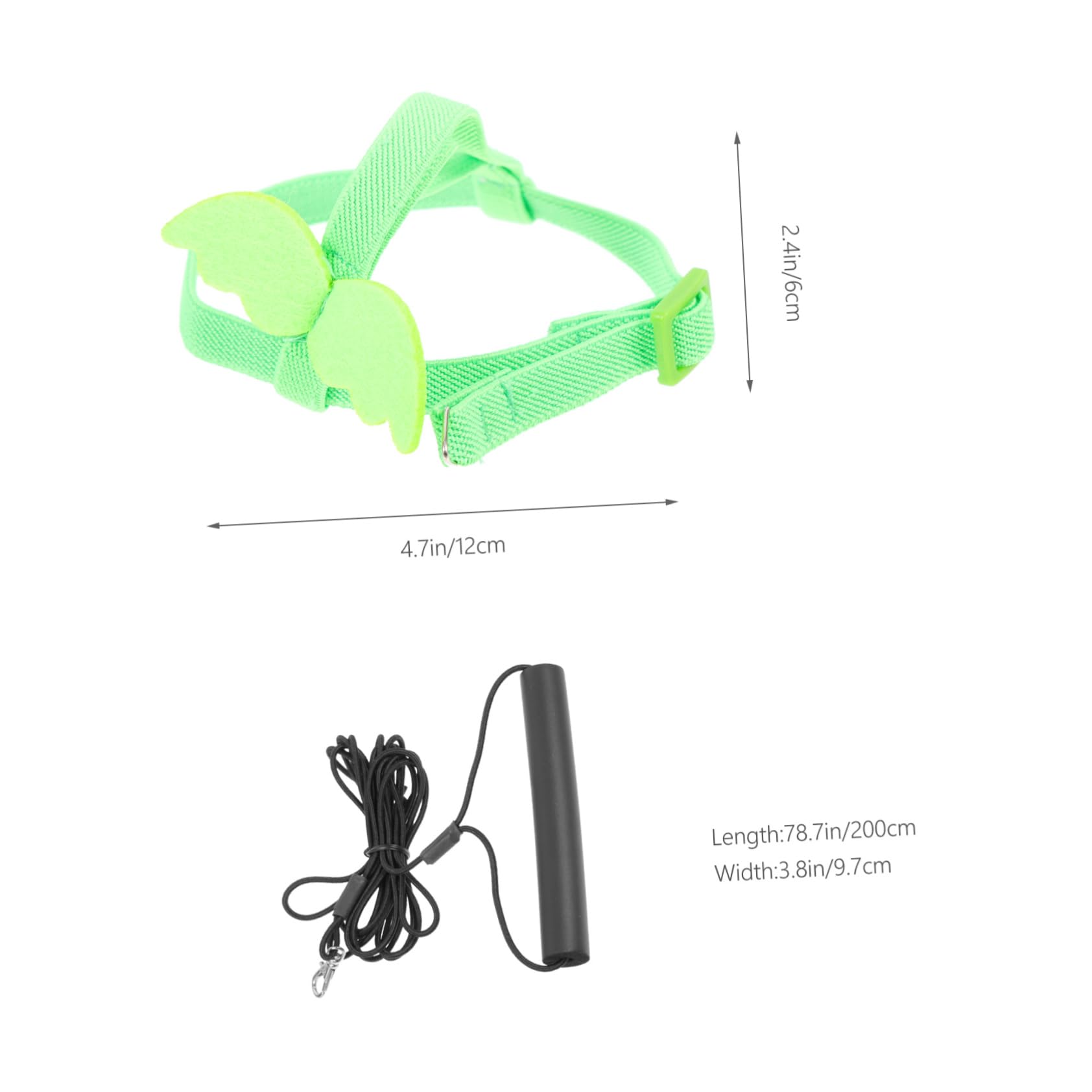 Yardwe Easy-on Bird Harness Leash Kit for Parrot Pet Birds Adjustable Comfortable