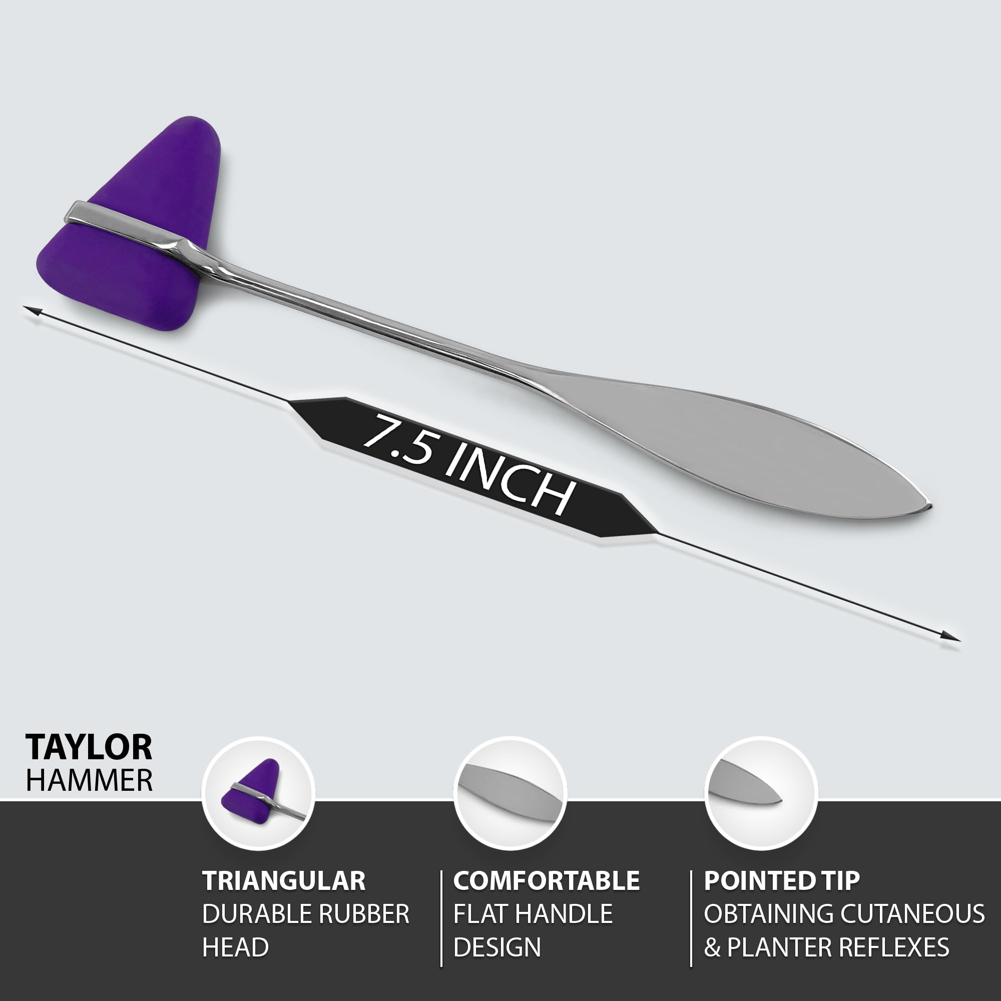 Taylor Tomahawk - Martillo para examen neurológico, color morado