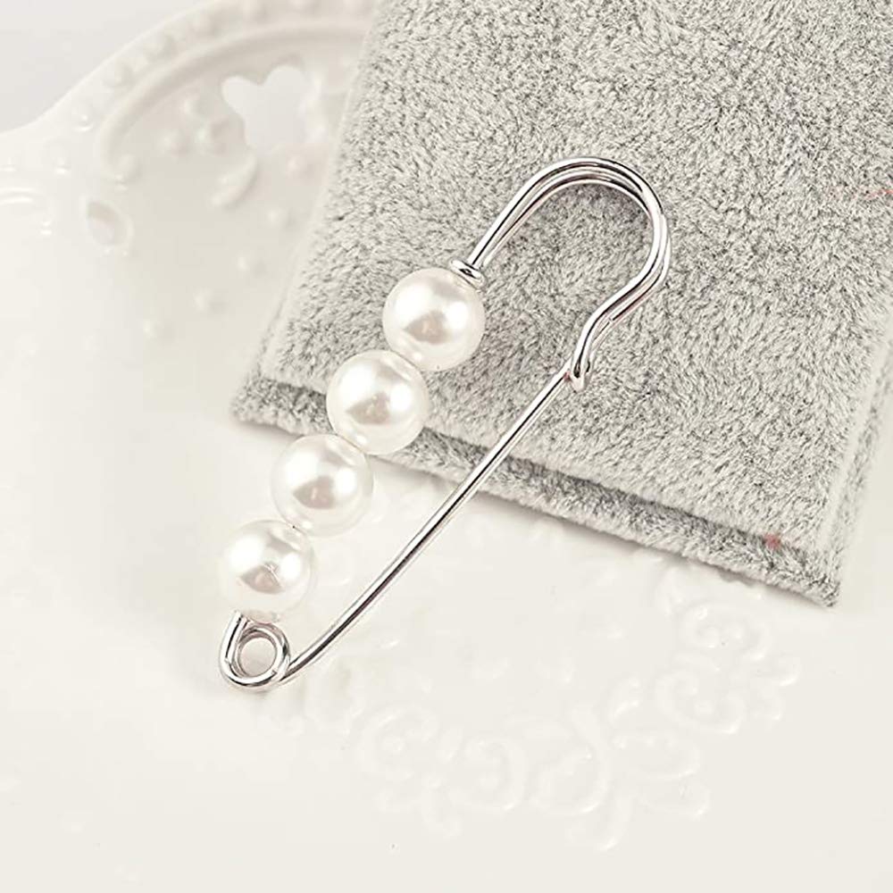 POFET – Broche élégante en fausses perles pour femme
