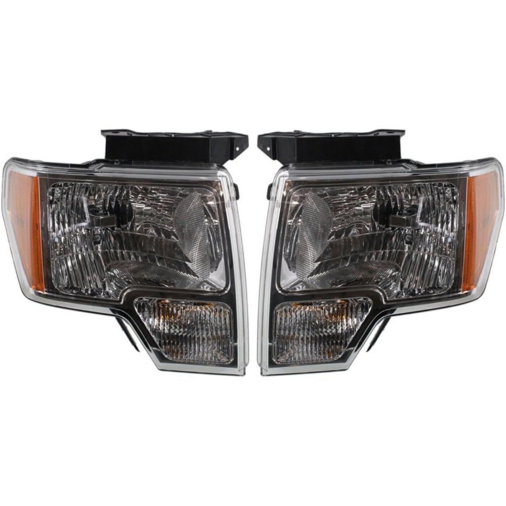 Headlights Pair Left+Right For Ford 2009-2014 F-150