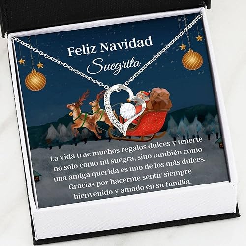 Miniatura 2 de Joyería para tarjetas de mensaje, regalos personalizados, regalo de Navidad de Suegra Regalo de suegra española Bonito collar de Suegra Tarjeta