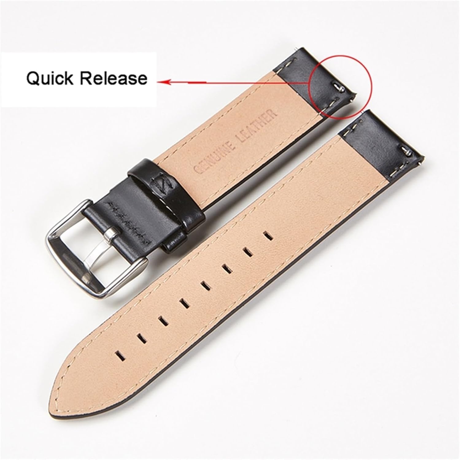 yingyingjia Genuine Leather Watchband 18mm 20mm 22mm Black Brown Oil Wax Cowhide Watch Band Quick Release Strap For Men Watch Accessories