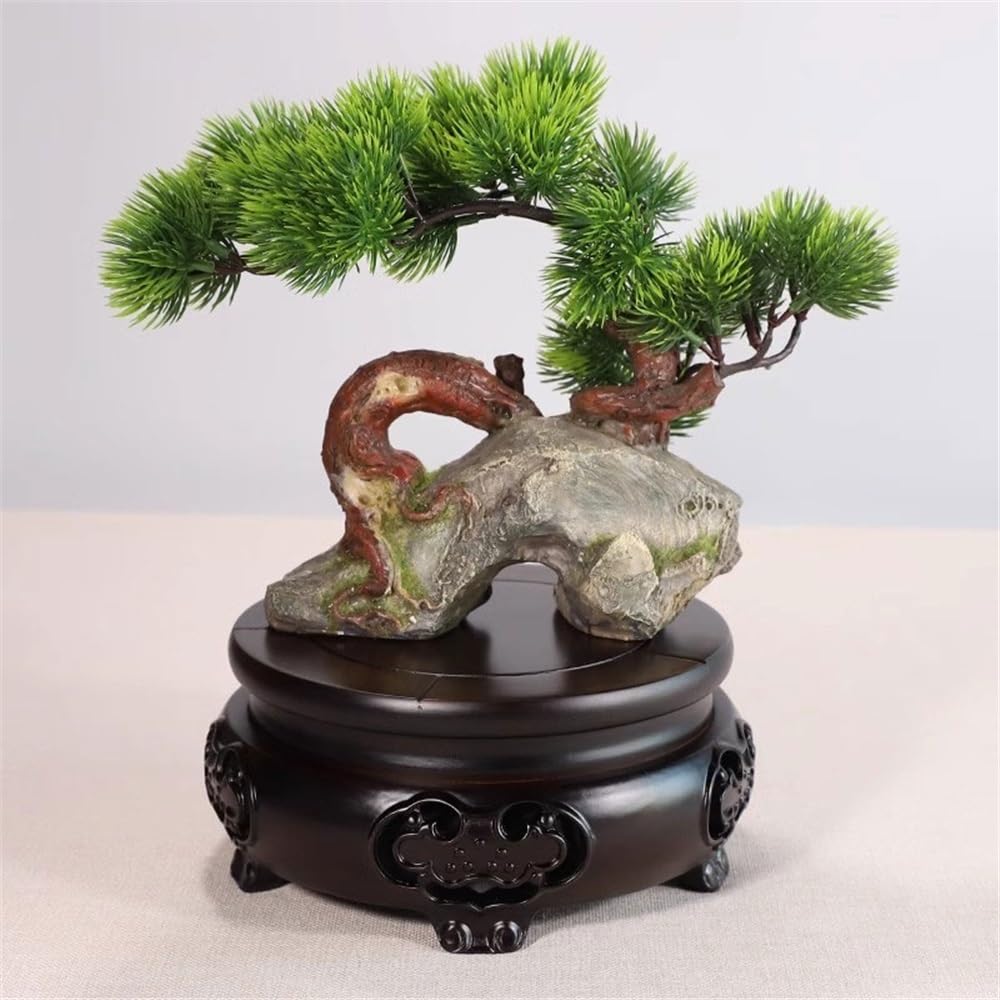 GLigeT Bonsaihalter Ebenholzschnitzerei-Ausstellungsstnde, Sockel, Vase,  Aquarium, Teekanne, runder Bonsai-Sockel Sockel Holzhocker(Gro) :  Amazon.de: Kche, Haushalt & Wohnen
