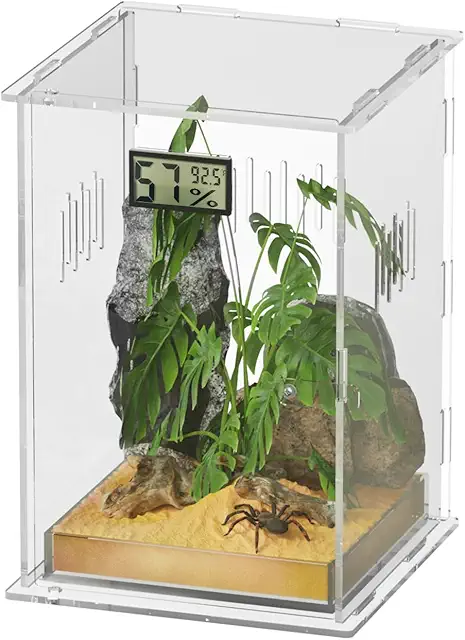 Terrario Vertical Giznzg 18x18x30cm para Reptiles e Insectos