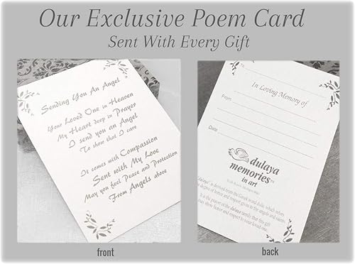 Miniatura 4 de Regalo de condolencia de estatua de ángel, figura conmemorativa para curación y comodidad, recuerdo de duelo para honrar y celebrar la vida de un