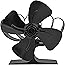 Heat Powered Stove Fan,Mini Silent Blade Fireplace Fan Large Room for Fireplace/Wood/Log Burner