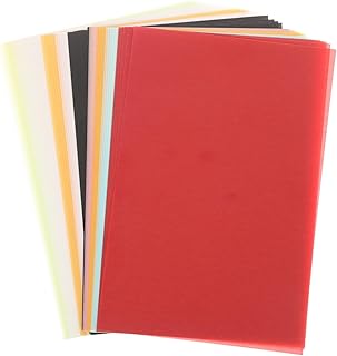 STOBOK 50 Folhas De Papel Vegetal Impressora A Jato De Tinta Papel De Cópia Colorido Papel De Transferência A Jato De Tinta Serigrafia Emulsão Filme Dtf Papel Para Sketchbook Papel De