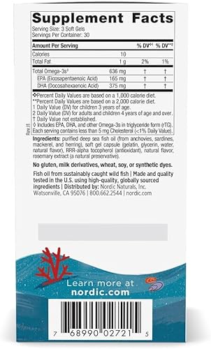 Miniatura 2 de Nordic Naturals DHA Xtra para niños, Berry Punch - 90 mini geles suaves masticables para niños, 636 mg de Omega-3s EPA y DHA - Función cognitiva e