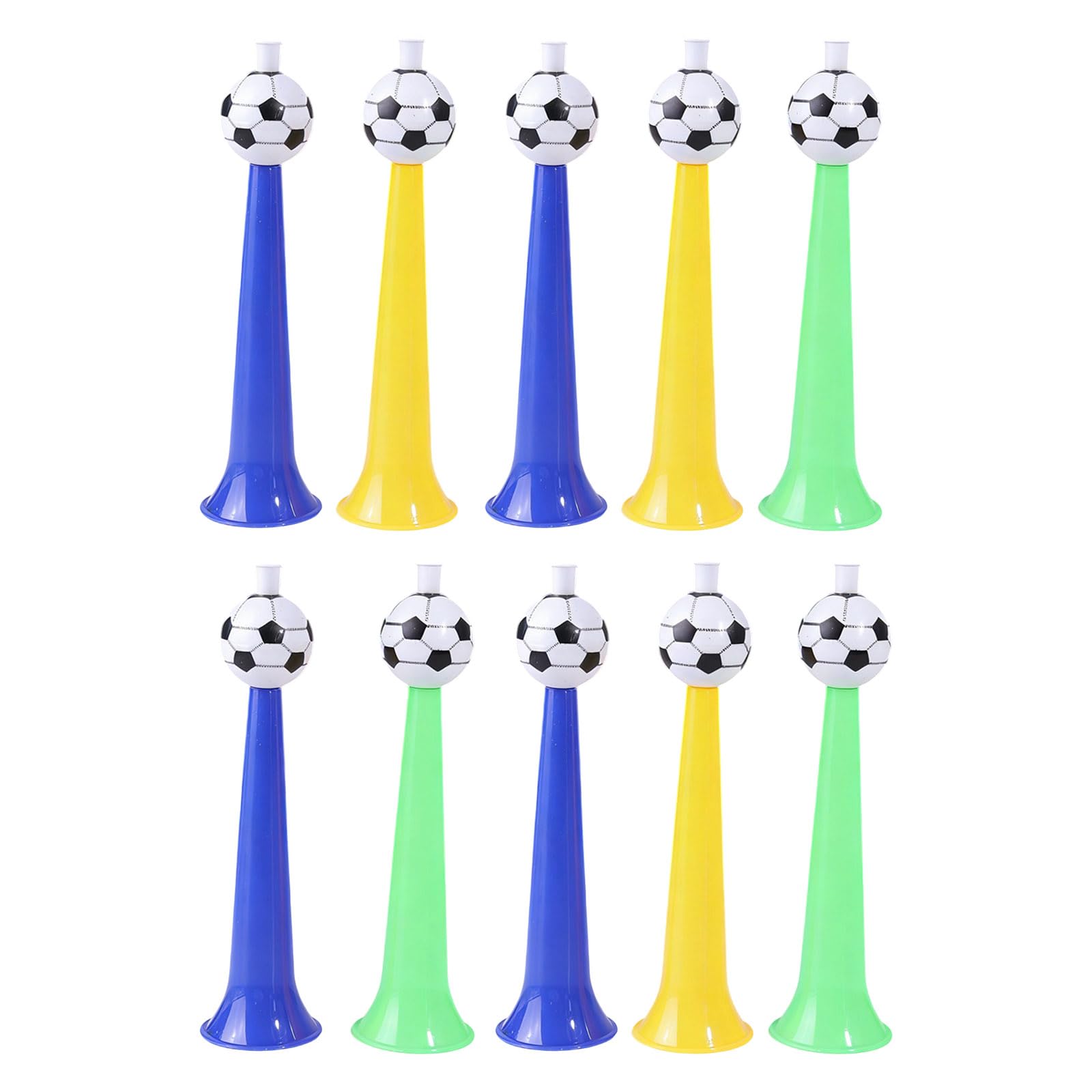 ZEPFJHE Of 10 Assorted Color Blowing Horns Supporter Accessories Ideal for Crowd Cheering At Games and Gatherings Parties Noise Maker